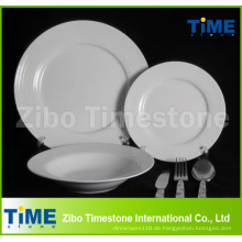 32PC Fine Porcelain White Dinner Set mit Besteck (WD-004)